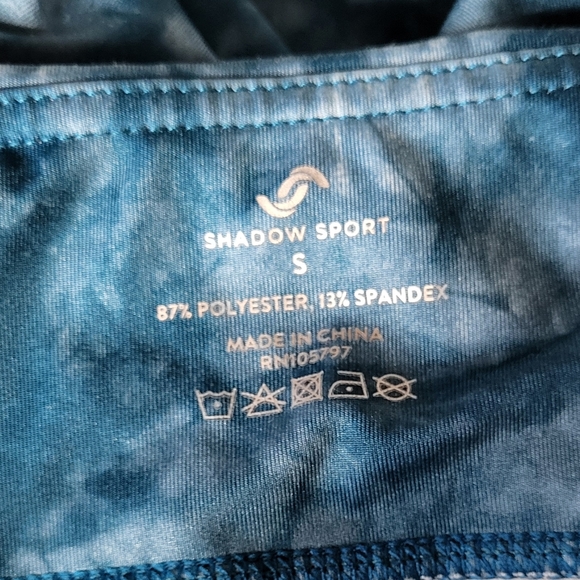 Shadow Sport Women's Blue Tie-Dye High-Waisted 7/8 Leggings Size Small - Picture 3 of 6